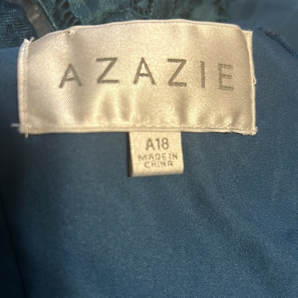 AZAZIE Nanette Ink Blue Evening/Formal Dress Size 18 - Picture 9 of 9